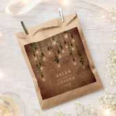 ヴィンテージ素朴電球レンガ結婚植物薬 フェイバーバッグ (クリップ留めされた状態)