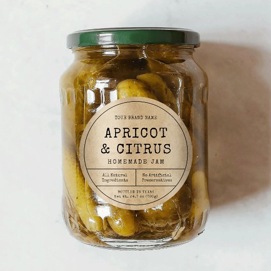 ヴィンテージ素朴70cl 1Lジャムびんの蓋ラベルを保持 ラウンドシール