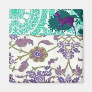 ヴィンテージ紫と緑の磁石 マグネット