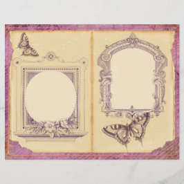 ヴィンテージ紫の情熱フローラジャーナル