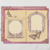 ヴィンテージ紫の情熱フローラジャーナル (正面/裏面)