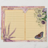 ヴィンテージ紫の情熱フローラジャーナル (正面/裏面)