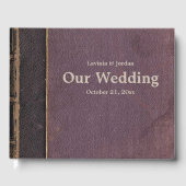 ヴィンテージ紫の本 ゲストブック (正面)