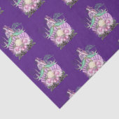 ヴィンテージ紫の海の魔女のパターン 薄葉紙 (詳細)