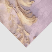 ヴィンテージ紫グランジ壁金ゴールド箔バロック 薄葉紙 (詳細)