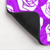 ヴィンテージ紫バラマウスパッド マウスパッド (コーナー)