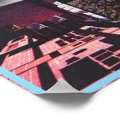 ヴィンテージ紫フィルムコラージュ ポスター (角)