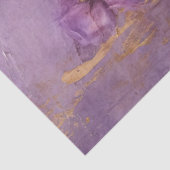 ヴィンテージ紫フランスのバラ金ゴールド箔グランジ壁 薄葉紙 (詳細)