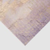 ヴィンテージ紫フランスのバラ金ゴールド箔バロック 薄葉紙 (詳細)