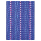 ヴィンテージ紫フローラの壁紙パターン クリップボード (裏面)