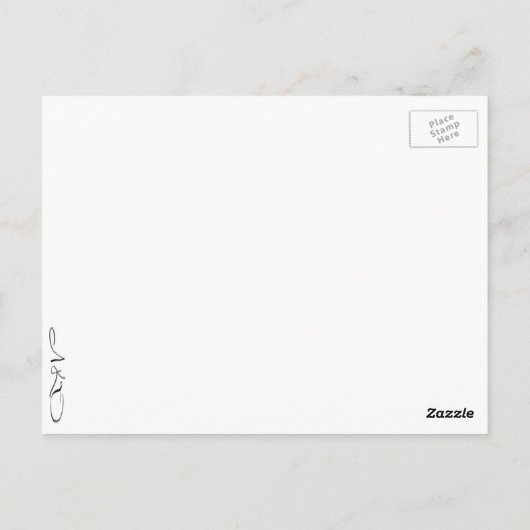 ヴィンテージ紫フローラの壁紙パターン ポストカード (裏面)