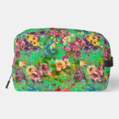 ヴィンテージ紫フローラグリーンパターンモノグラム ドップキット (裏面)