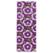 ヴィンテージ紫フローラディアンツスバルバータパターン ワインギフトバッグ (正面)