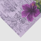 ヴィンテージ紫フローラ 薄葉紙 (詳細)