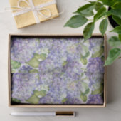 ヴィンテージ紫紫紫紫紫陽花柄 薄葉紙 (ギフト)