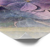 ヴィンテージ紫紫紫紫陽光写真 ポスター (角)