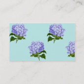 ヴィンテージ紫紫紫紫陽花の名刺 名刺 (裏面)