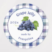 ヴィンテージ紫色のグレープジェリーキャニングカラフルホテル ラベル (デザイン2)