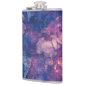 ヴィンテージ紫色の天空の世界地図(10) フラスク (左)