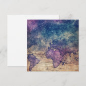 ヴィンテージ紫色の天空の世界地図(13) (正面/裏面)