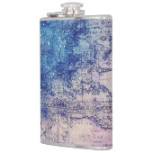 ヴィンテージ紫色の天空の世界地図(14) フラスク (左)