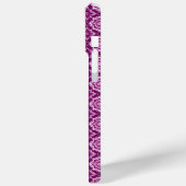 ヴィンテージ紫色の幾何学模様 Case-Mate iPhoneケース (裏面 / 左)