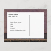 ヴィンテージ紫色の本の日付を保存 案内ポストカード (裏面)