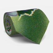 ヴィンテージ紫色の花が咲くイースター卵 ネクタイ (ロール)