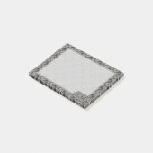 ヴィンテージ紫色の蝶パタパーソナライズされたーン ポストイット (アングル)