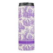 ヴィンテージ紫色のtoile de jouy printed タンブラー (裏面)