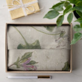 ヴィンテージ紫花蝶とエフェメラ 薄葉紙 (ギフト)