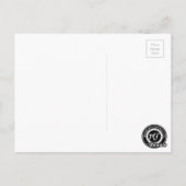 ヴィンテージ紳士の口ひげ感謝のポストカード ポストカード (裏面)