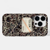 ヴィンテージ組版ブックブラックVNTG Case-Mate iPhoneケース (裏面 (横))
