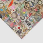 ヴィンテージ組織の分離またはコラージュ紙 薄葉紙 (詳細)