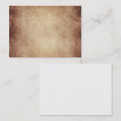 ヴィンテージ経年羊皮紙紙テンプレート 名刺 (正面/裏面)