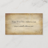 ヴィンテージ経過列イラストレーション 名刺 (裏面)