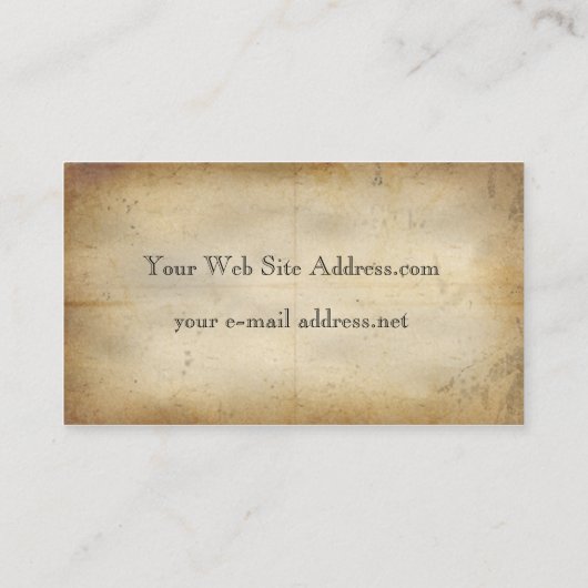 ヴィンテージ経過列イラストレーション 名刺 (裏面)