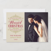 ヴィンテージ結婚したの結婚写真 シーズンカード (正面)