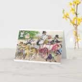 ヴィンテージ結婚のグリーティングカード カード (黄色い花)