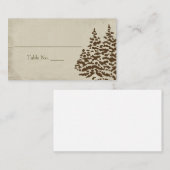 ヴィンテージ結婚のシーティングカード プレイスカード (正面/裏面)