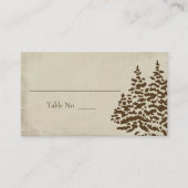 ヴィンテージ結婚のシーティングカード プレイスカード (正面)