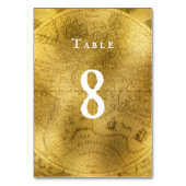 ヴィンテージ結婚のテーブル番号 テーブルナンバー (正面)