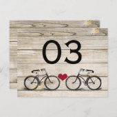 ヴィンテージ結婚のテーブル番号 ポストカード (正面/裏面)