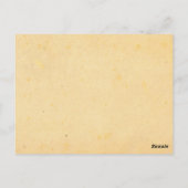 ヴィンテージ結婚のテーブル番号 ポストカード (裏面)