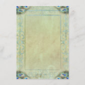 ヴィンテージ結婚のディナーメニュー メニュー (裏面)