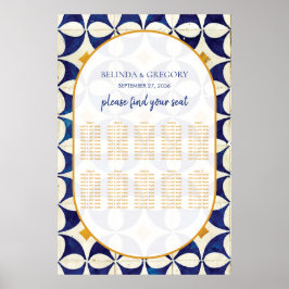 ヴィンテージ結婚の席表 ポスター