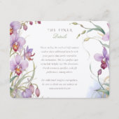 ヴィンテージ結婚の情報 エンクロージャーカード (正面)