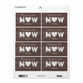 ヴィンテージ結婚の木舎のウォーターボトルのラベル ラベル (フルシート)