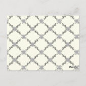 ヴィンテージ結婚の表の番号カード ポストカード (裏面)