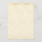 ヴィンテージ結婚の詳細挿入 エンクロージャーカード (裏面)